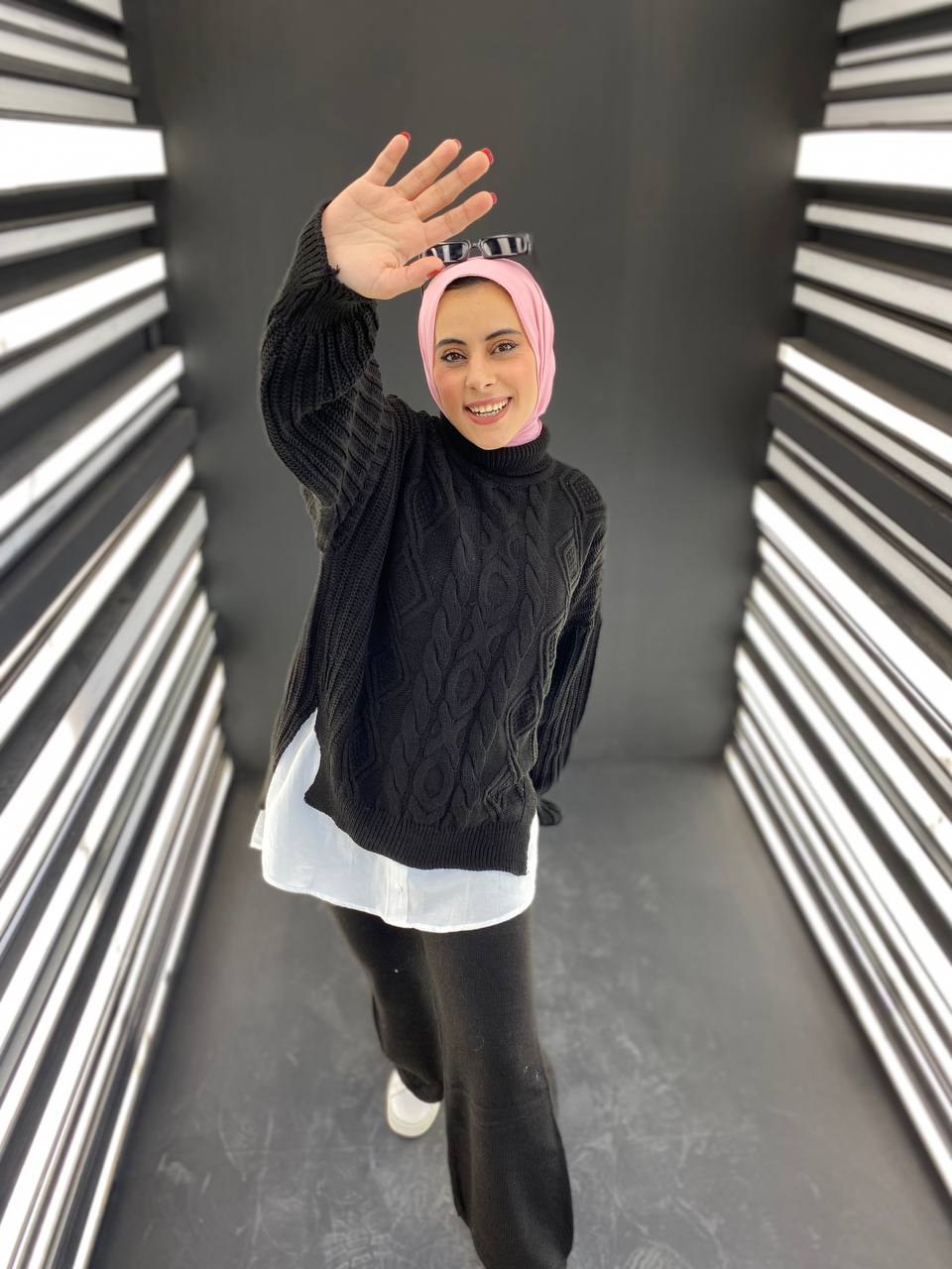 High Neck Suit Plait